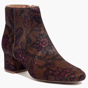 Madewell Margot Boot in Calf Hair Floral